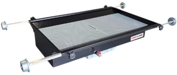 Pro-Line 1200 Kanaal - Stalen Vetopvangbak - Rollen - Lage Profiel - 80 Liter