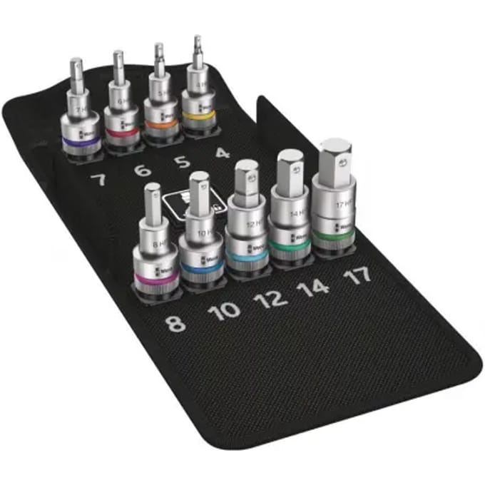 Wera 8740 C HF 05004201001 Dopsleutel-bitinzetset 1/2 (12,5 mm) 9-delig