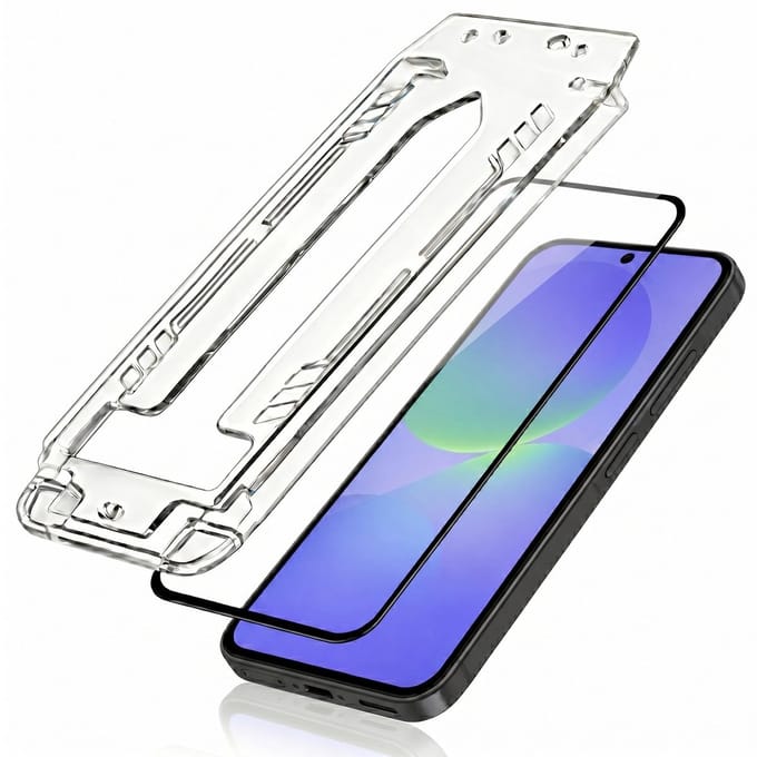 3mk, Screenprotector Gehard Glas geschikt voor Galaxy A36 2 Stuks, Zwart / Transparant