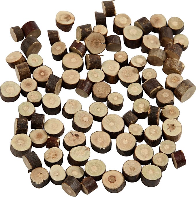 Houtmix, d 7-10 mm, dikte 4-5 mm, 230 gr/ 1 doos