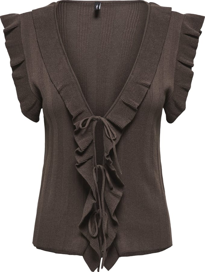 slim fit knitweartop van viscosemix model 'NELLY'