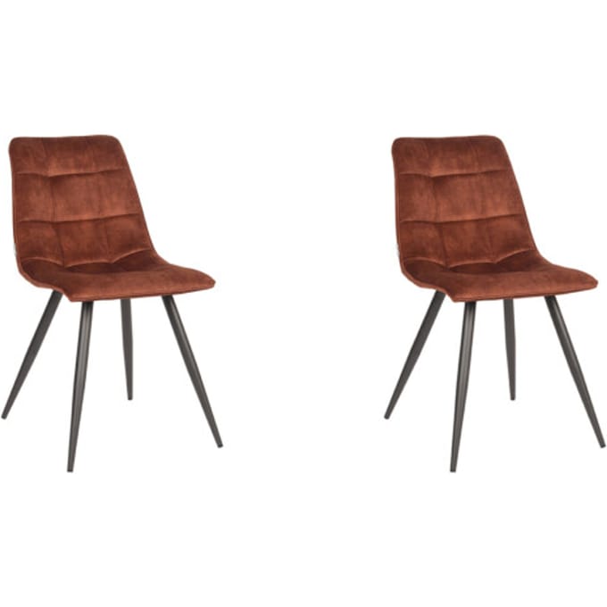 LABEL51 - Eetkamerstoel Jelt - Rust - 56x45x84cm - Set van 4