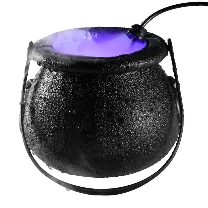12 LED Halloween Heksenketel Halloween Ketel met Mistmaker black