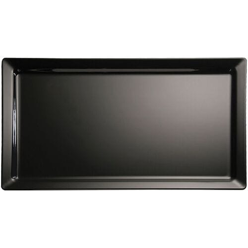 GGM Gastro (6 Stück) GN-Tablett 1/2 - FRIENDLY - PET - Höhe: 30mm - Schwarz