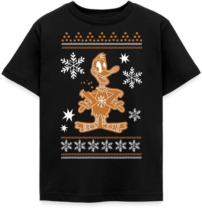 Looney Tunes Daffy Duck Cookie Kerstmis T-Shirt Kinderen