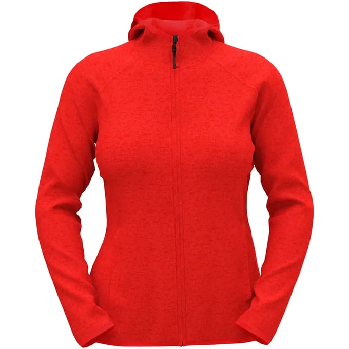 Stedman Lux Hooded Knitfleece Jacket Women S5560 - Scarlet Red Heather - M