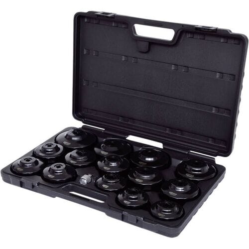 KS TOOLS 3/8" Oliefiltersleutelset 15-delig - 150.9320