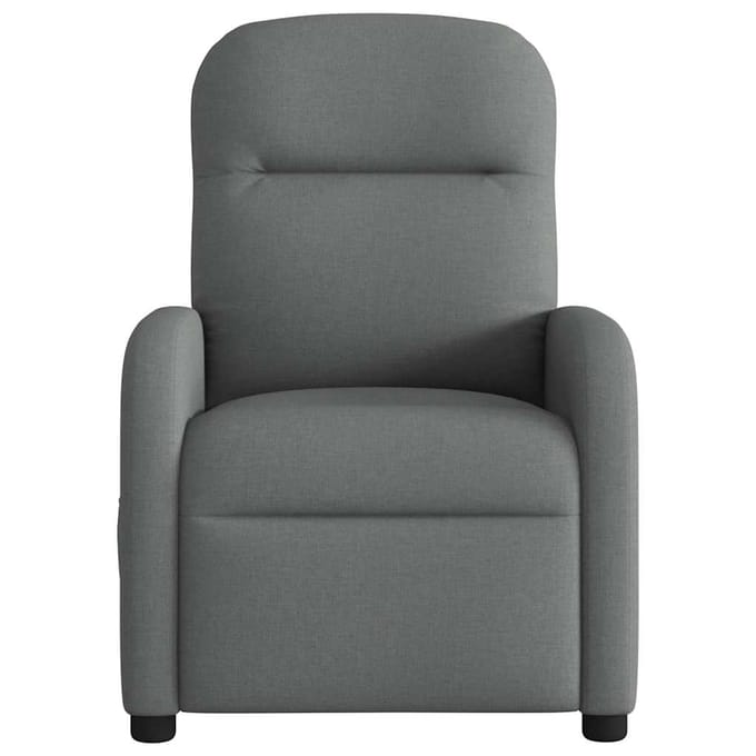 vidaXL - Massagestoel - Donkergrijze - Stof