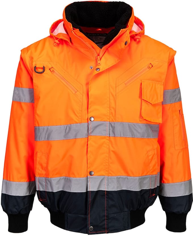 Portwest Bomber Jacket C465 Oranje/navy Mt Xl