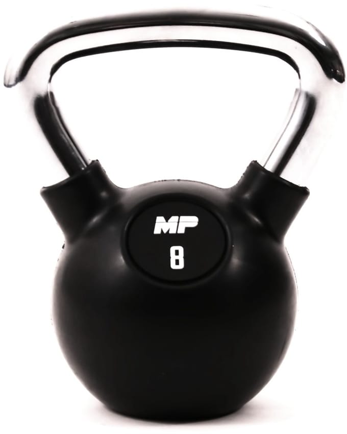 MP1304 Kettlebell Rubber/Chrome 8 kg
