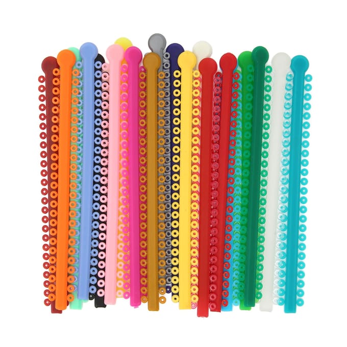 20 strips orthodontische ligatuurband PU elastische meerkleurige orthodontische ligatuurring accessoire red
