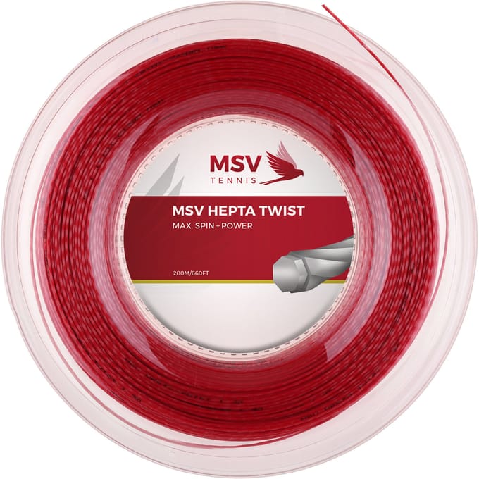MSV Hepta-Twist Rol Snaren 200m-Rood