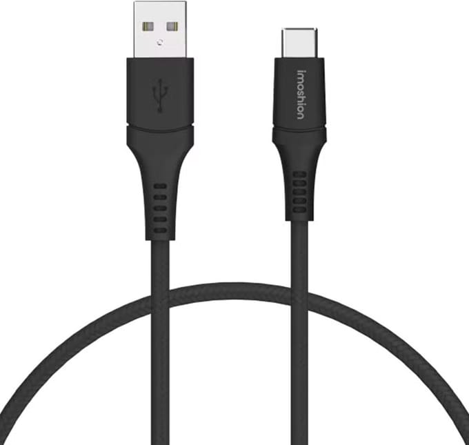 imoshion Kabel Duopack - USB C naar USB A Kabel - 0,5 meter - USB-C Oplader Kabel - Zwart
