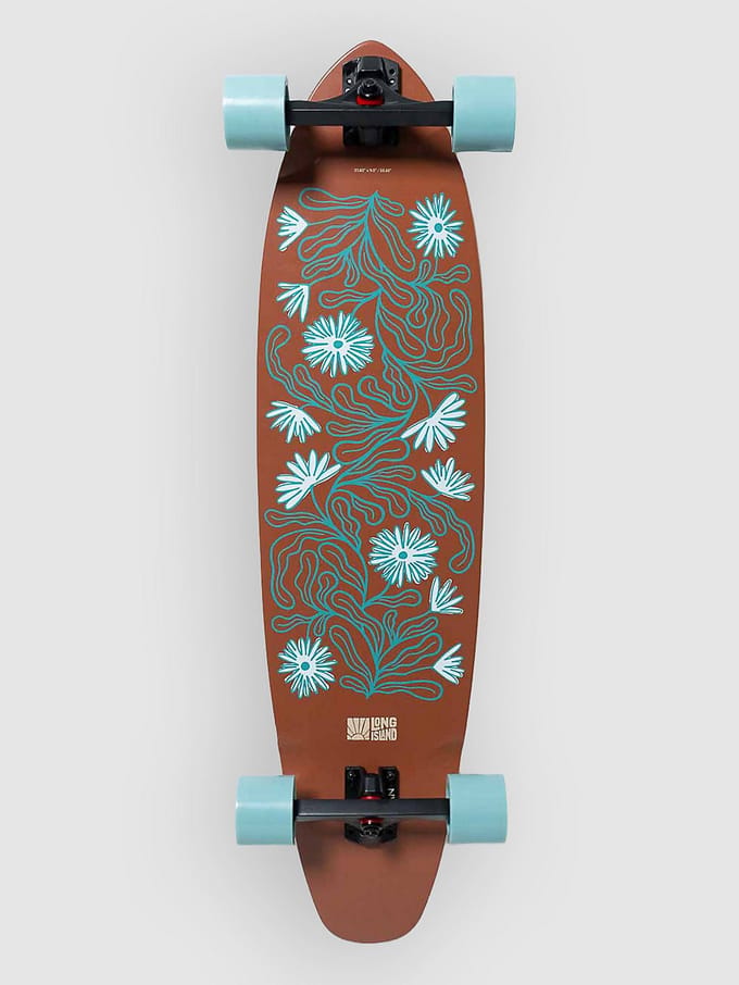 Long Island Longboards Flowers 37.85"x9.3" Kicktail Complete patroon