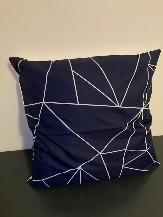 Nordic Geometry Collection Kussenhoes – Dark Blue Edition - 45x45 cm