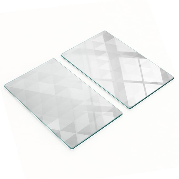 Multifunctionele decoratieve glazen keukenplanken met abstractiemotief, 2x30x52 cm