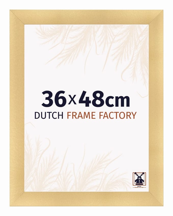 Fotolijst 36x48 cm - MDF - Goud Mat - Praag