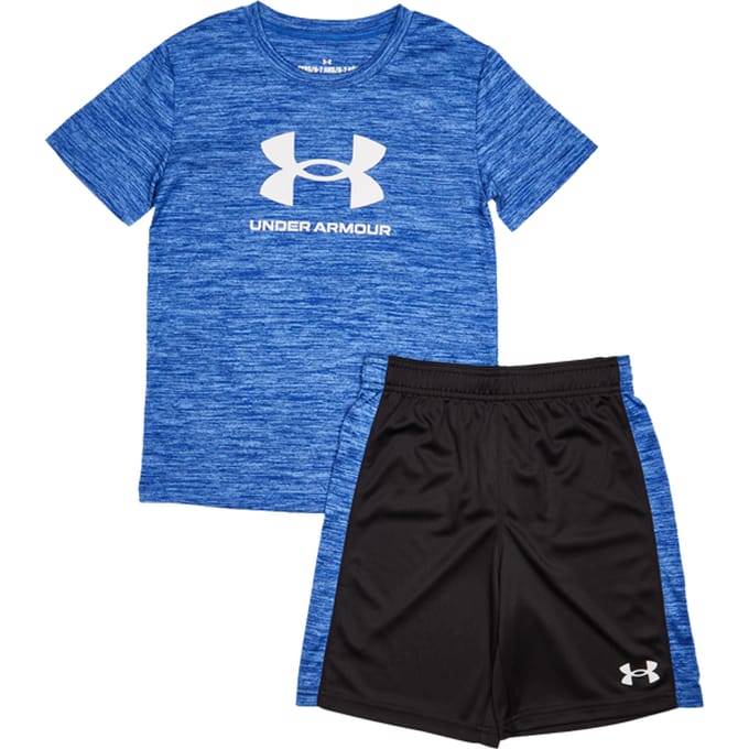 Under Armour Tech Trainingspakken Peuter - Blauw - Maat 80 - 96 CM - Poly Jersey