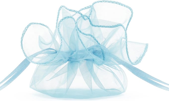 Organza zakjes blauw (20st)