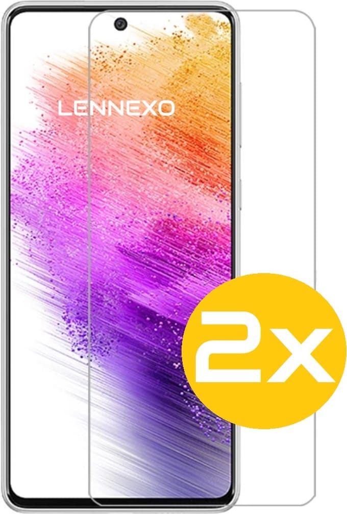 Screenprotector Geschikt Voor Samsung Galaxy A73 5G - Glasplaat - Tempered Glass - 2 Stuks