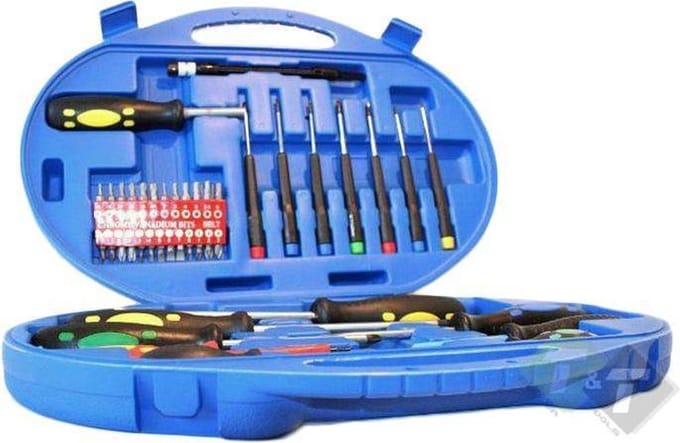 Schroevendraaier en bitten set, 42 delig