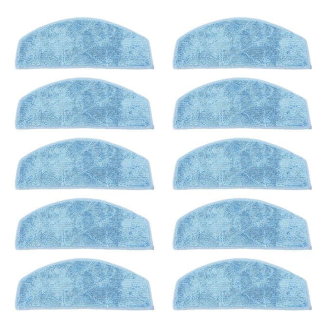 Linges de Mop pour Robot Laveur Microfibre Fine Lavable Réutilisable Tampons de Nettoyage pour Robot Laveur pour white