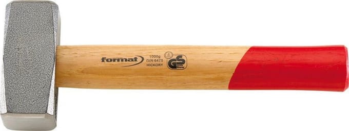 Vuisthamer met hickorysteel DIN 6475 1000 g FORMAT