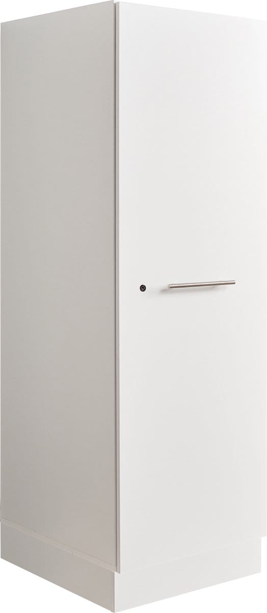 Interiax WASHWALL 'Mary' Wasmachine Opbergkast Wit - Met 3 Legplanken - 162x50x67.5 cm