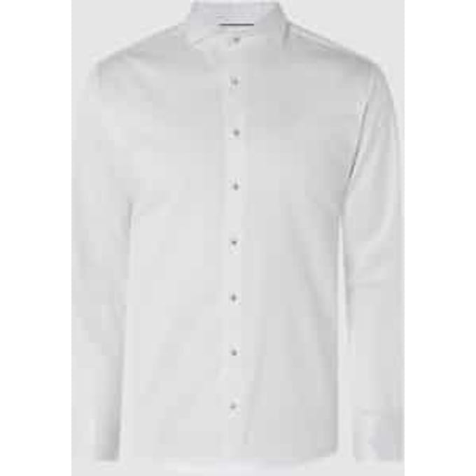 Regular fit vrijetijdsoverhemd van premium kwaliteit van twill