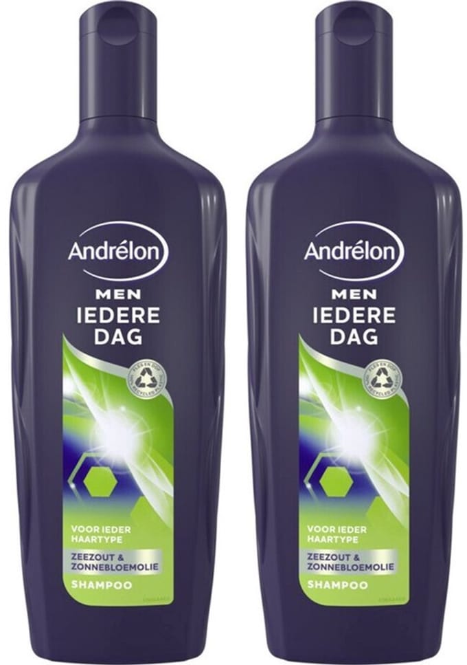Andrélon Shampoo Men - Iedere Dag - 2 x 300 ml Voordeelverpakking