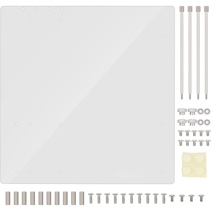 Boîtier d'ordinateur en acrylique transparent à cadre ouvert, support de base DIY pour carte mère MATX white