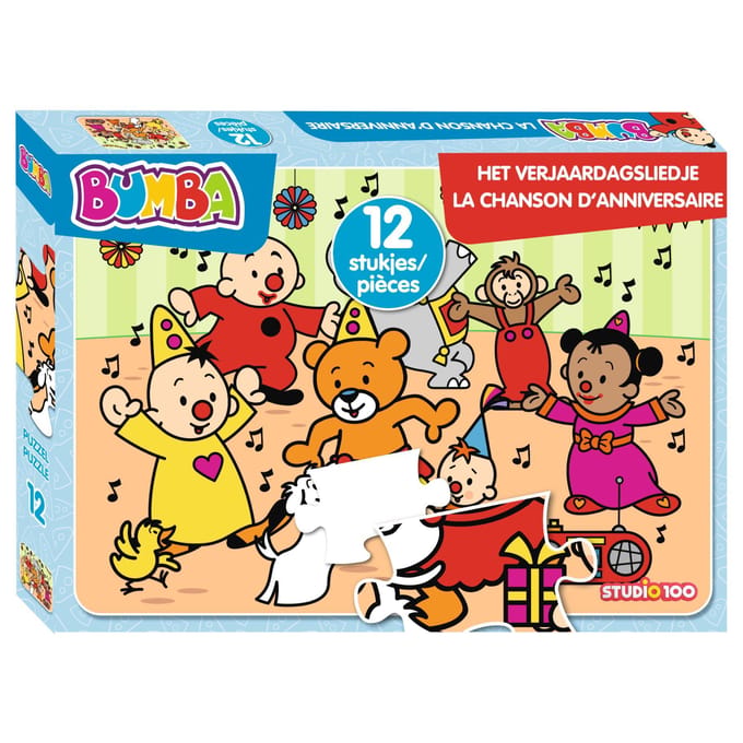 Bumba - Puzzel - 12 stukjes - Het verjaardagsliedje