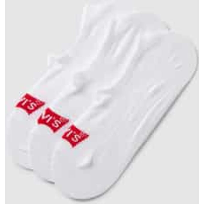 Hoge sokken met logo - gerecycled katoen – White – 43-46