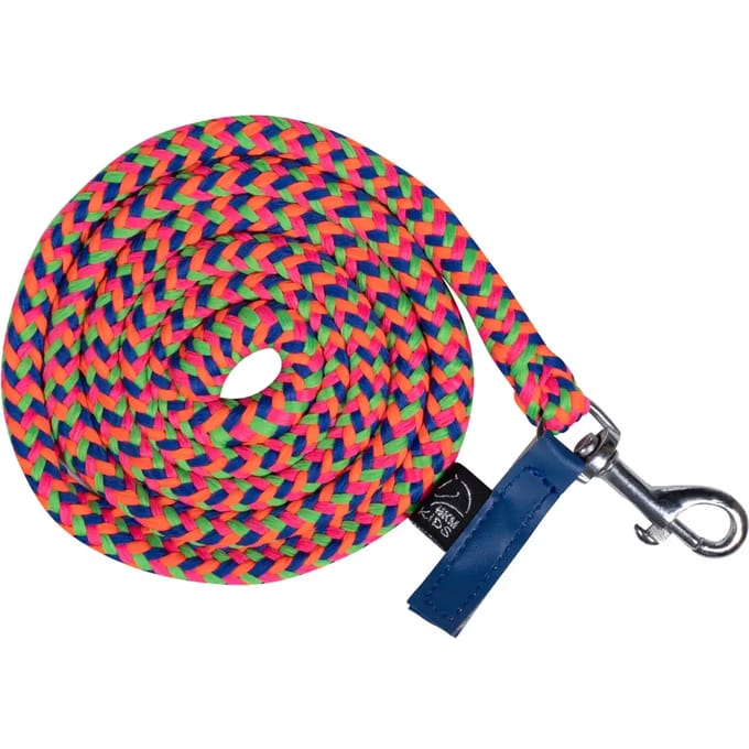 HKM HobbyHorsing Sofia Neon Kleurrijk Halster met Lijn