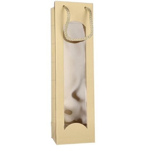 Hochhaus Tragetasche CREME-GOLD Offene Welle 1er 36 cm