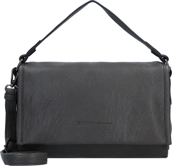 TOM TAILOR Schoudertas Evi Flap Bag Dark Grey Donkergrijs