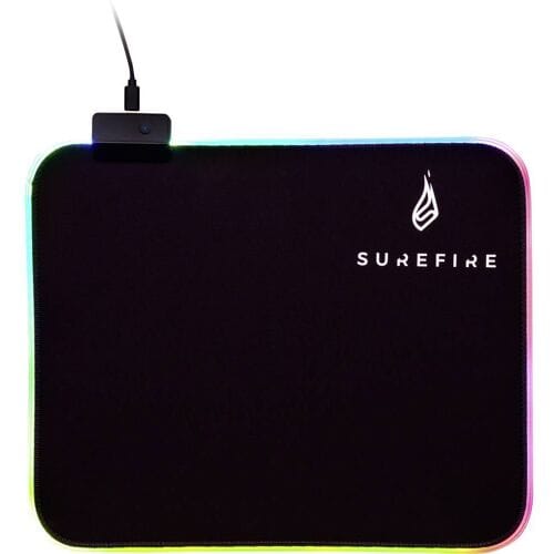 Surefire Gaming Silent Flight RGB-320 Gaming muismat Verlicht Zwart