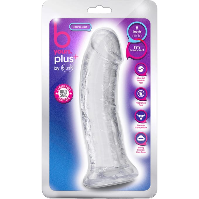 B Yours Plus - Roar n” Ride Dildo - Transparant