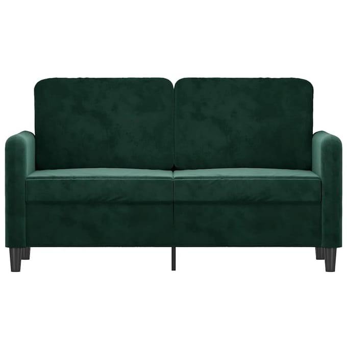 vidaXL - Tweezitsbank - 120 - cm - fluweel - donkergroen