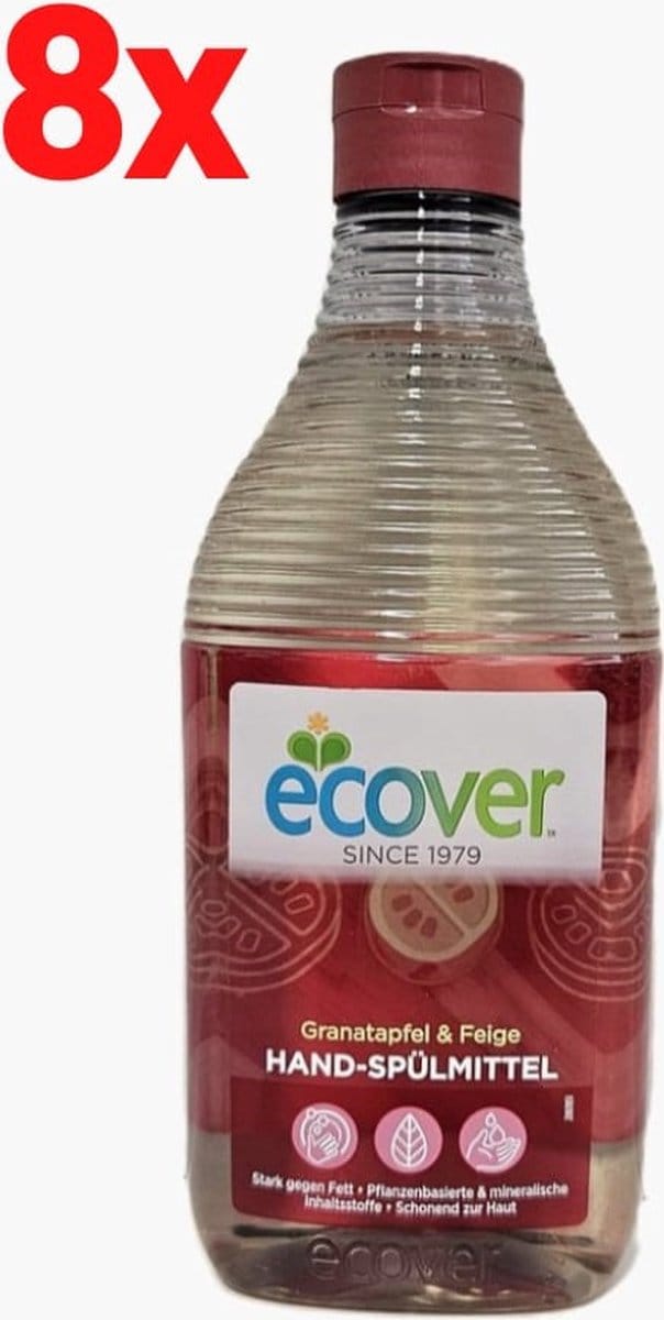 Ecover - afwasmiddel - granaatappel & vijgen - 8x 450ml