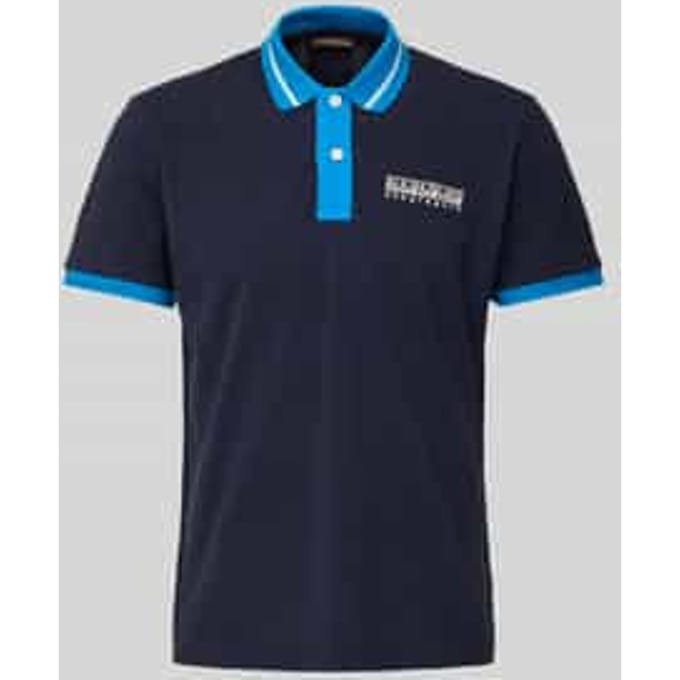 Regular fit poloshirt met labelstitching, model 'E-MURLO'