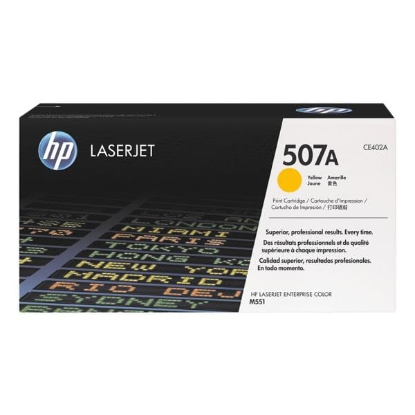 HP Toner 507A Origineel Geel 6000 bladzijden CE402A