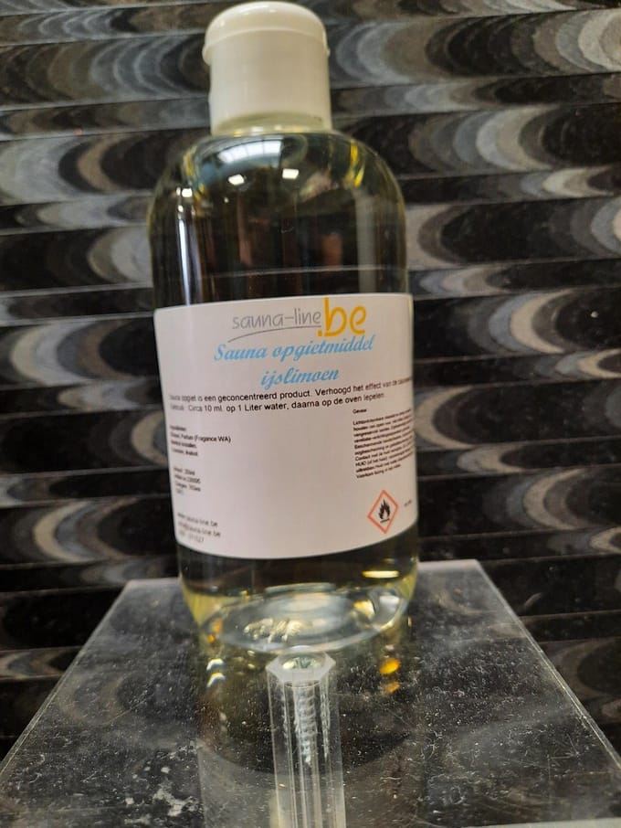 sauna opgietmiddel  ijslimoen 250 ml -sauna geuren - sauna opgiet