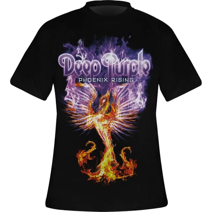 Deep Purple - Phoenix Rising Heren T-shirt - M - Zwart
