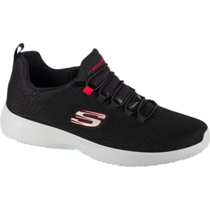 Skechers Dynamight, Heren zwarte trainingsschoenen 43 zwart