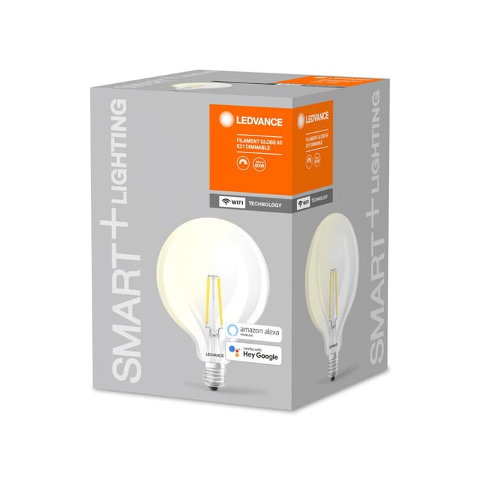 LEDVANCE SMART+ WiFi filament E27 6W 827 G125