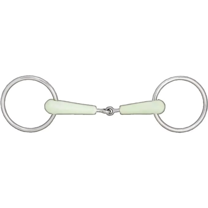 2 ring bit voor enkel paard appelsmaak Horze