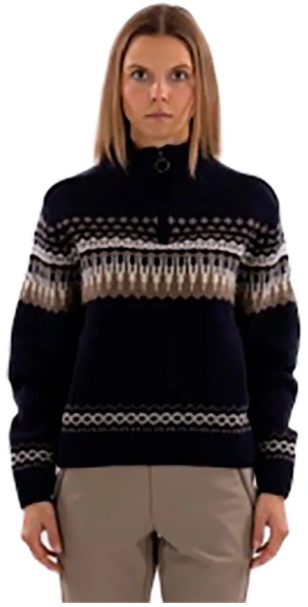 The Mountain Studio Ski Lambswool Trui Blauw L Vrouw