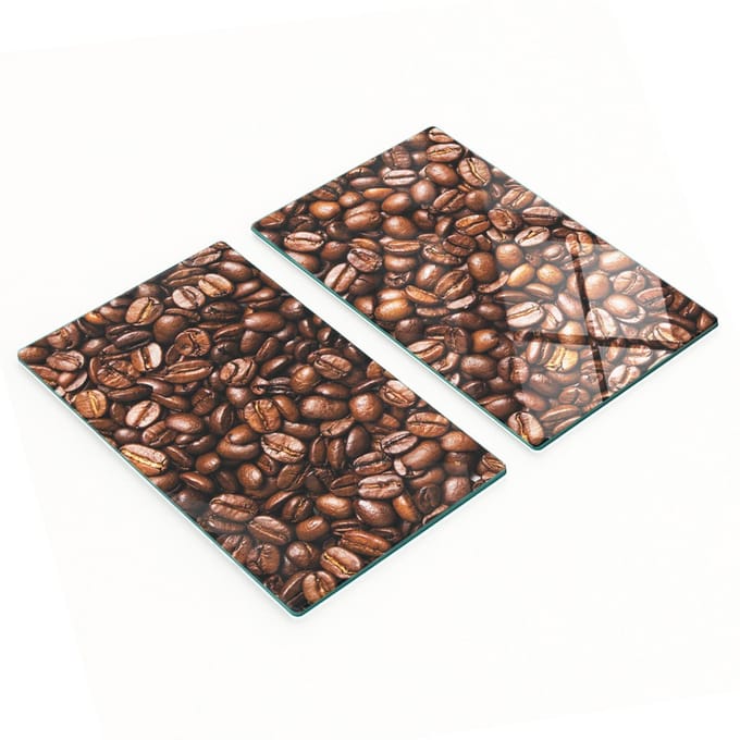 Geharde multifunctionele decoratieve koffieplanken van glas, 2x30x52 cm