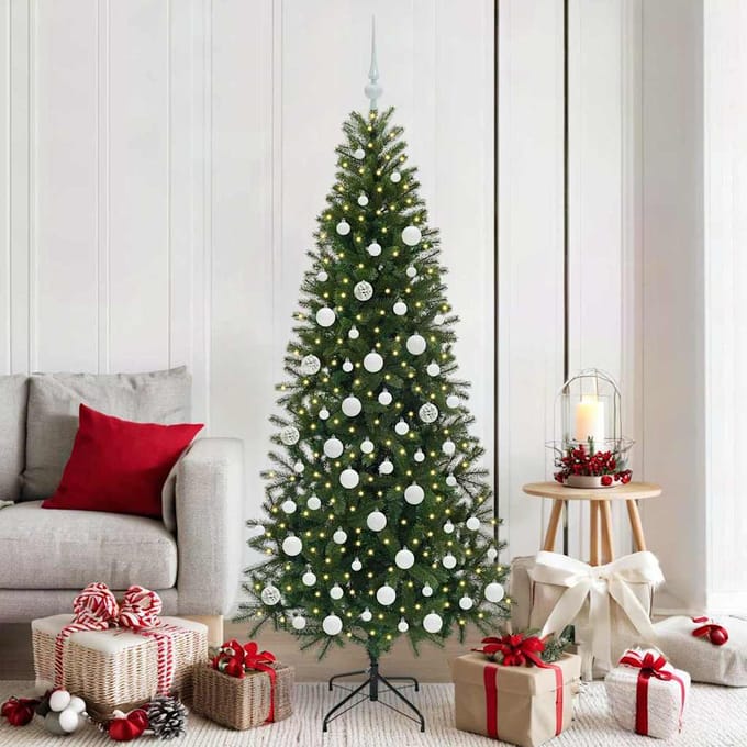 vidaXL - Kunstkerstboom - Groen - 180 - cm - PE - en - PVC
